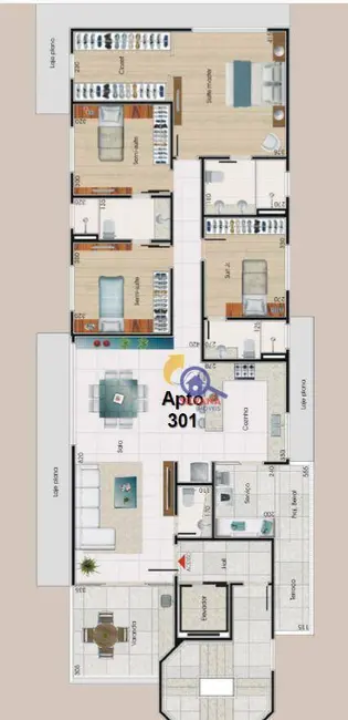 Foto 8 de Apartamento com 4 quartos à venda, 250m2 em Jaraguá, Belo Horizonte - MG