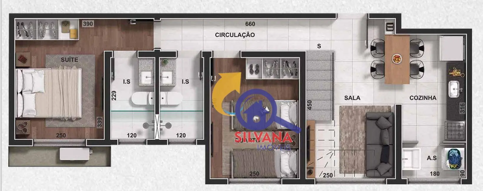 Cobertura com 2 quartos à venda, 120m2 em Dona Clara, Belo Horizonte - MG - imagem 4 Foto 4 de Cobertura com 2 quartos à venda, 120m2 em Dona Clara, Belo Horizonte - MG