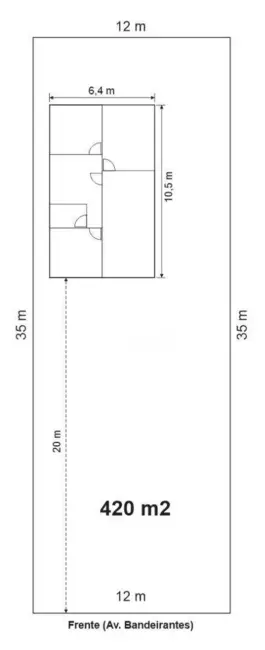 Foto 3 de Terreno / Lote à venda, 420m2 em Lourdes, Anapolis - GO