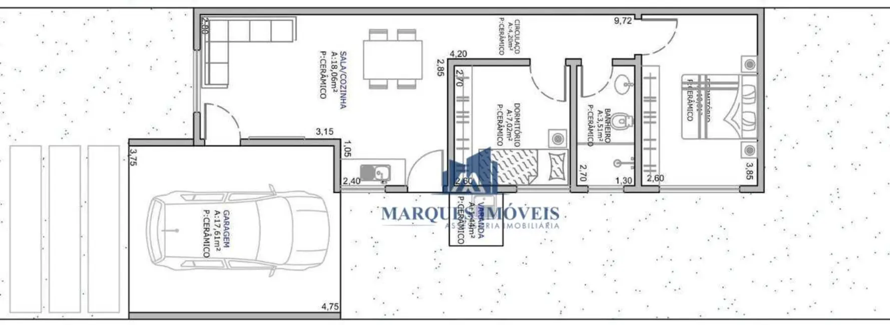 Foto 2 de Casa com 2 quartos à venda, 125m2 em Bela Vista, Ariquemes - RO