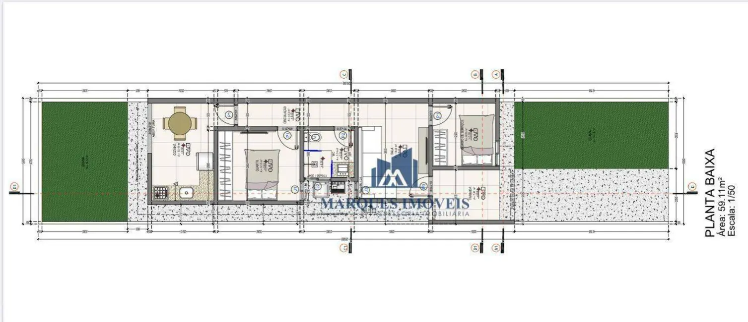 Foto 2 de Casa com 2 quartos à venda, 125m2 em Ariquemes - RO