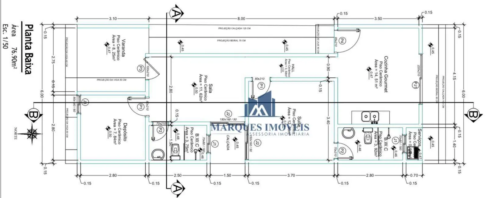 Foto 2 de Casa com 2 quartos à venda, 180m2 em Ariquemes - RO