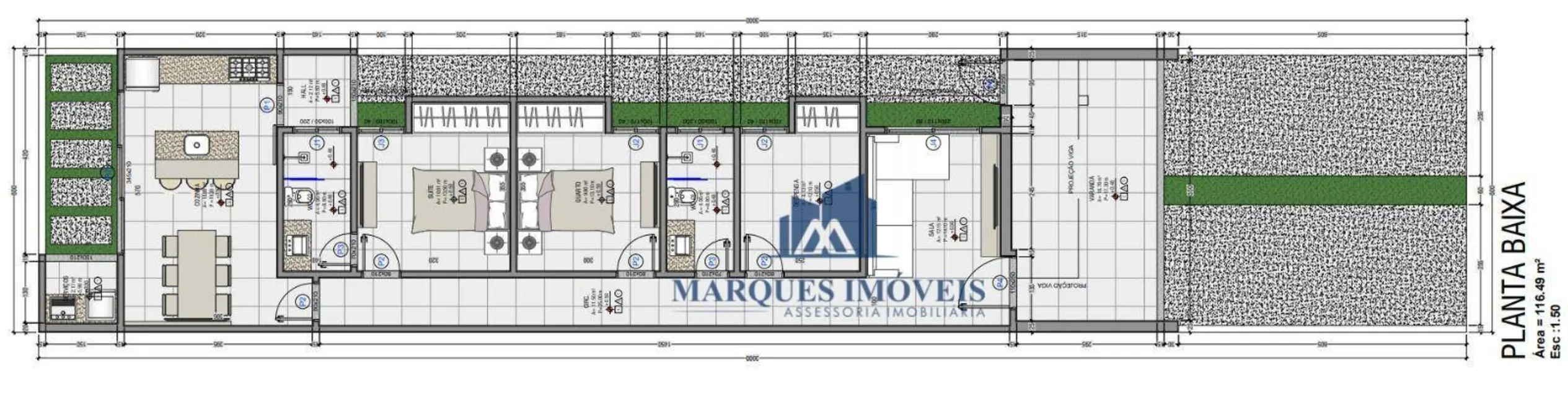 Foto 2 de Casa com 3 quartos à venda, 180m2 em Setor 06, Ariquemes - RO