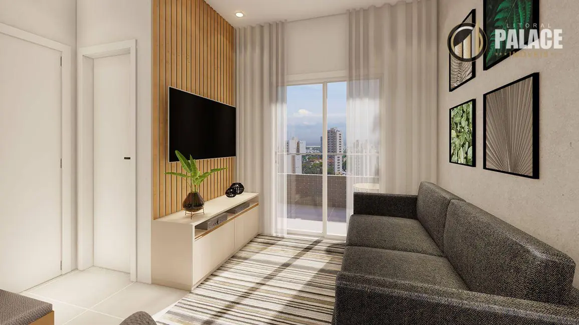 Foto 2 de Apartamento com 2 quartos à venda, 80m2 em Mirim, Praia Grande - SP