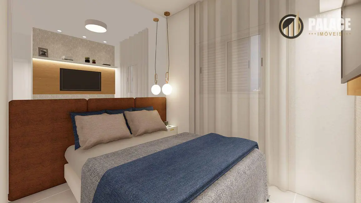 Foto 3 de Apartamento com 2 quartos à venda, 80m2 em Mirim, Praia Grande - SP