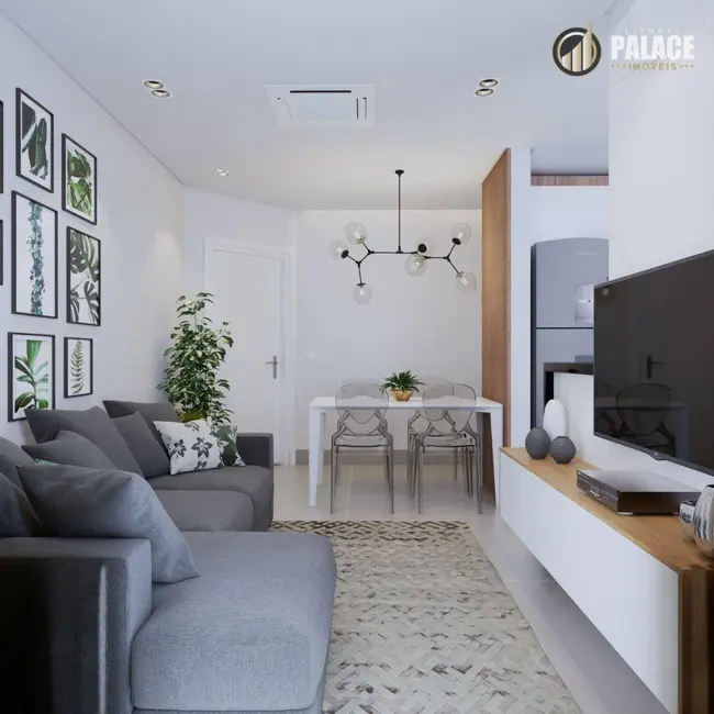 Foto 5 de Apartamento com 1 quarto à venda, 90m2 em Boqueirão, Praia Grande - SP