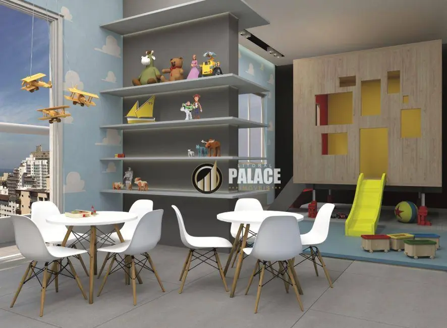 Foto 3 de Apartamento com 1 quarto à venda, 70m2 em Boqueirão, Praia Grande - SP