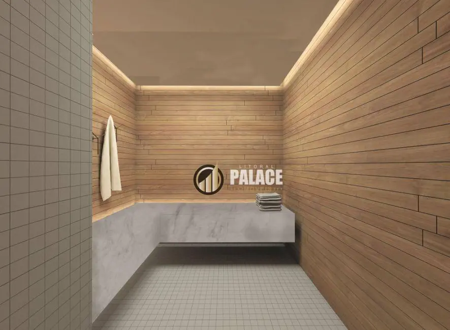 Foto 2 de Apartamento com 1 quarto à venda, 70m2 em Boqueirão, Praia Grande - SP