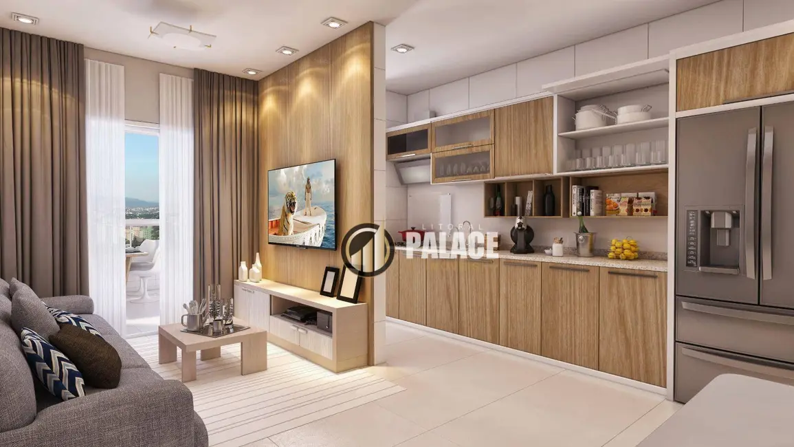 Foto 2 de Apartamento com 2 quartos à venda, 120m2 em Tupi, Praia Grande - SP