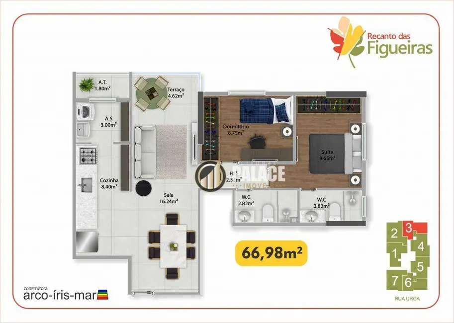 Foto 6 de Apartamento com 2 quartos à venda, 140m2 em Praia Grande - SP
