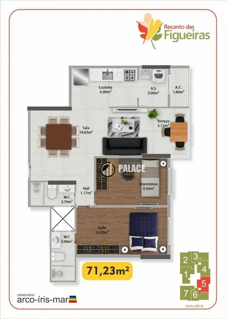 Foto 6 de Apartamento com 2 quartos à venda, 143m2 em Praia Grande - SP