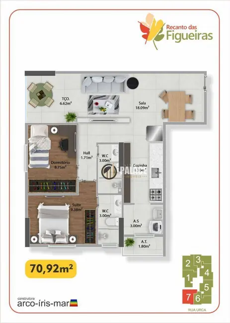 Apartamento com 2 quartos à venda, 143m2 em Praia Grande - SP - imagem 6 Foto 6 de Apartamento com 2 quartos à venda, 143m2 em Praia Grande - SP