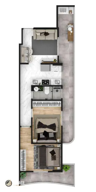 Foto 8 de Apartamento com 2 quartos à venda, 98m2 em Tupi, Praia Grande - SP