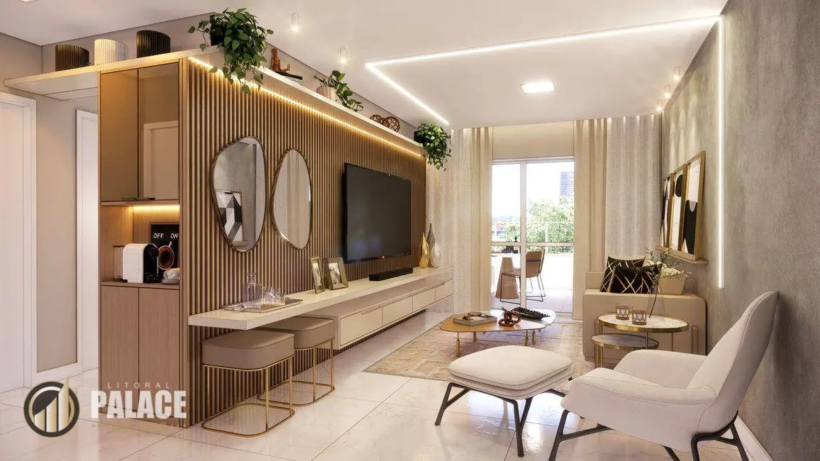 Foto 1 de Apartamento com 2 quartos à venda, 120m2 em Aviação, Praia Grande - SP