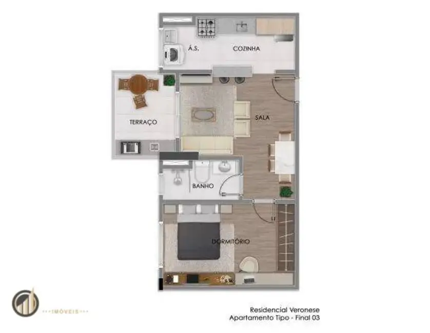 Apartamento com 1 quarto à venda, 80m2 em Praia Grande - SP - imagem 5 Foto 5 de Apartamento com 1 quarto à venda, 80m2 em Praia Grande - SP