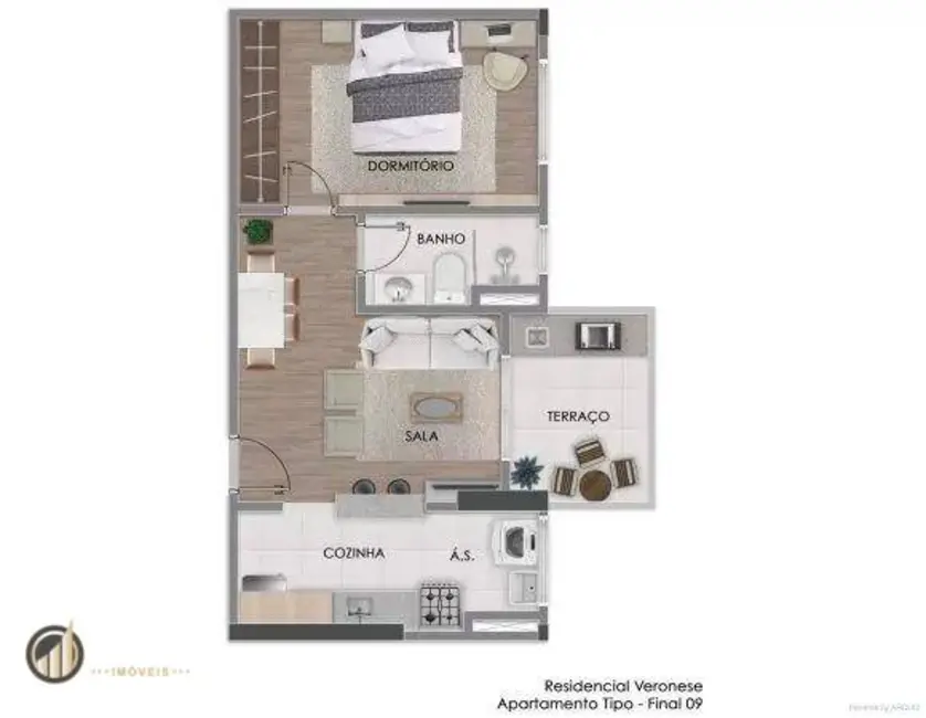 Foto 5 de Apartamento com 1 quarto à venda, 80m2 em Praia Grande - SP