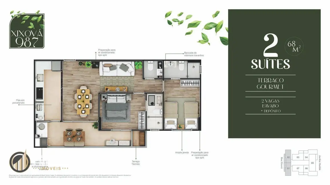 Apartamento com 2 quartos à venda, 120m2 em Canto do Forte, Praia Grande - SP - imagem 6 Foto 6 de Apartamento com 2 quartos à venda, 120m2 em Canto do Forte, Praia Grande - SP