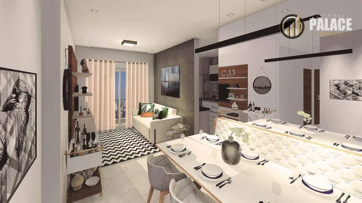 Foto 3 de Apartamento com 2 quartos à venda, 80m2 em Mirim, Praia Grande - SP