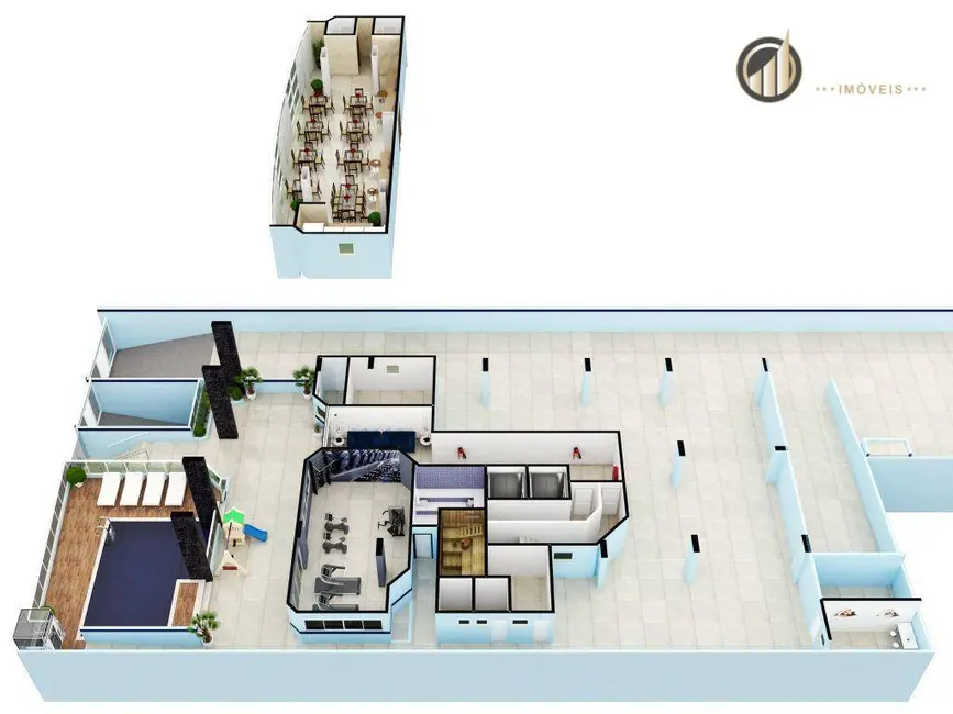 Foto 9 de Apartamento com 3 quartos à venda, 148m2 em Tupi, Praia Grande - SP