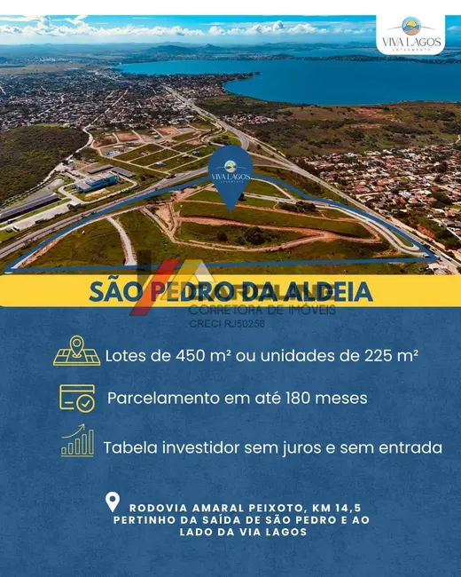 Foto 3 de Terreno / Lote à venda, 450m2 em Balneário São Pedro, Sao Pedro Da Aldeia - RJ