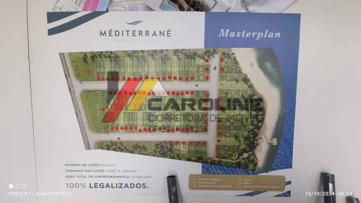 Foto 2 de Lote de Condomínio à venda, 394m2 em Praia Linda, Sao Pedro Da Aldeia - RJ