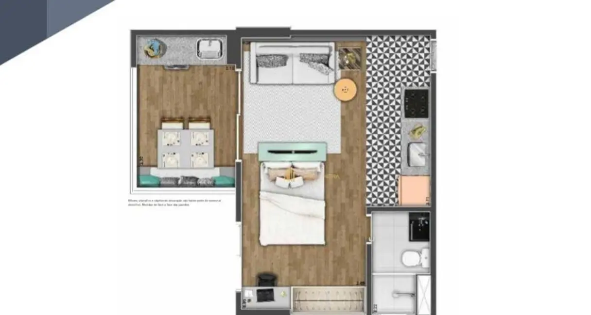 Foto 2 de Apartamento com 1 quarto à venda, 35m2 em Centro, Osasco - SP