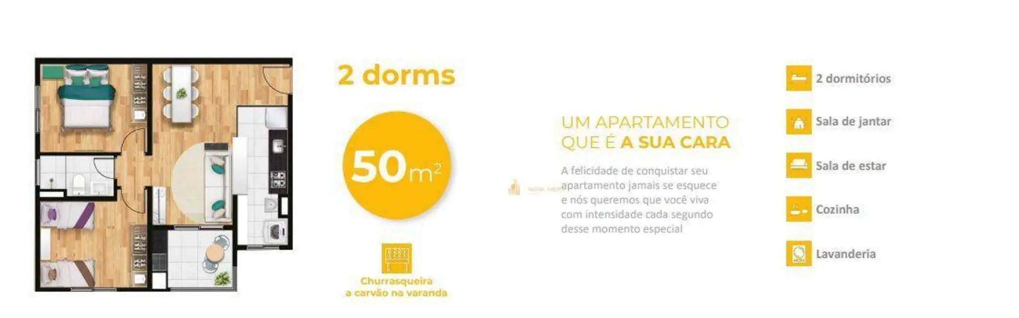 Foto 5 de Apartamento com 3 quartos à venda, 66m2 em Bussocaba, Osasco - SP