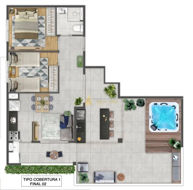 Apartamento com 2 quartos à venda, 606m2 em Jardim das Flores, Osasco - SP - imagem 5 Foto 5 de Apartamento com 2 quartos à venda, 606m2 em Jardim das Flores, Osasco - SP