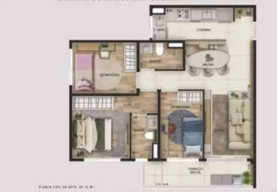 Apartamento com 3 quartos à venda, 72m2 em Centro, Osasco - SP - imagem 3 Foto 3 de Apartamento com 3 quartos à venda, 72m2 em Centro, Osasco - SP