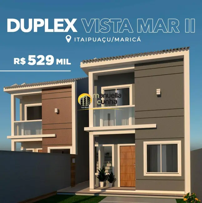 Foto 1 de Casa com 3 quartos à venda, 184m2 em Jardim Atlântico Oeste (Itaipuaçu), Marica - RJ