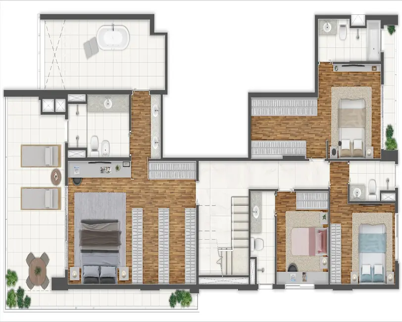 Apartamento com 4 quartos à venda, 163m2 em Jardim América, São Paulo - SP - imagem 9 Foto 9 de Apartamento com 4 quartos à venda, 163m2 em Jardim América, São Paulo - SP