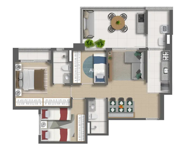 Apartamento com 3 quartos à venda, 74m2 em Vila Mascote, São Paulo - SP - imagem 2 Foto 2 de Apartamento com 3 quartos à venda, 74m2 em Vila Mascote, São Paulo - SP