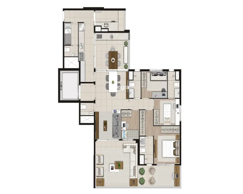 Apartamento com 4 quartos à venda, 153m2 em Vila Leopoldina, São Paulo - SP - imagem 2 Foto 2 de Apartamento com 4 quartos à venda, 153m2 em Vila Leopoldina, São Paulo - SP