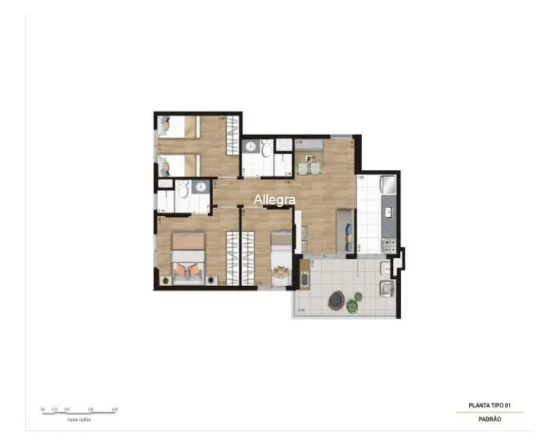 Apartamento com 3 quartos à venda, 61m2 em Sacomã, São Paulo - SP - imagem 8 Foto 8 de Apartamento com 3 quartos à venda, 61m2 em Sacomã, São Paulo - SP