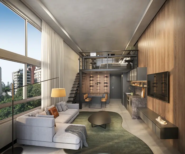 Foto 3 de Apartamento com 1 quarto à venda, 54m2 em Itaim Bibi, São Paulo - SP