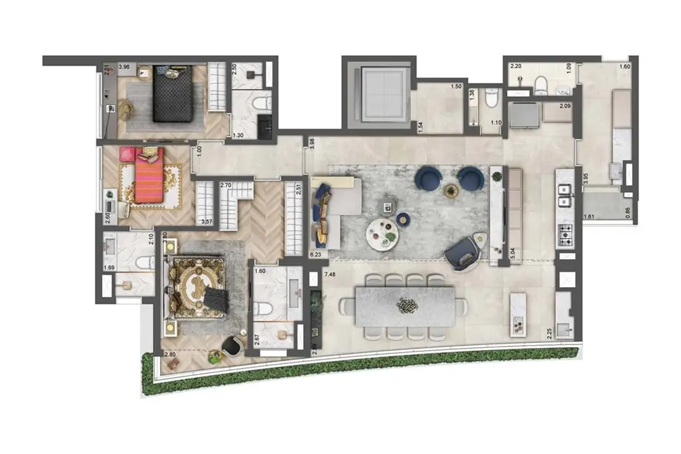 Foto 3 de Apartamento com 3 quartos à venda, 150m2 em Moema, São Paulo - SP