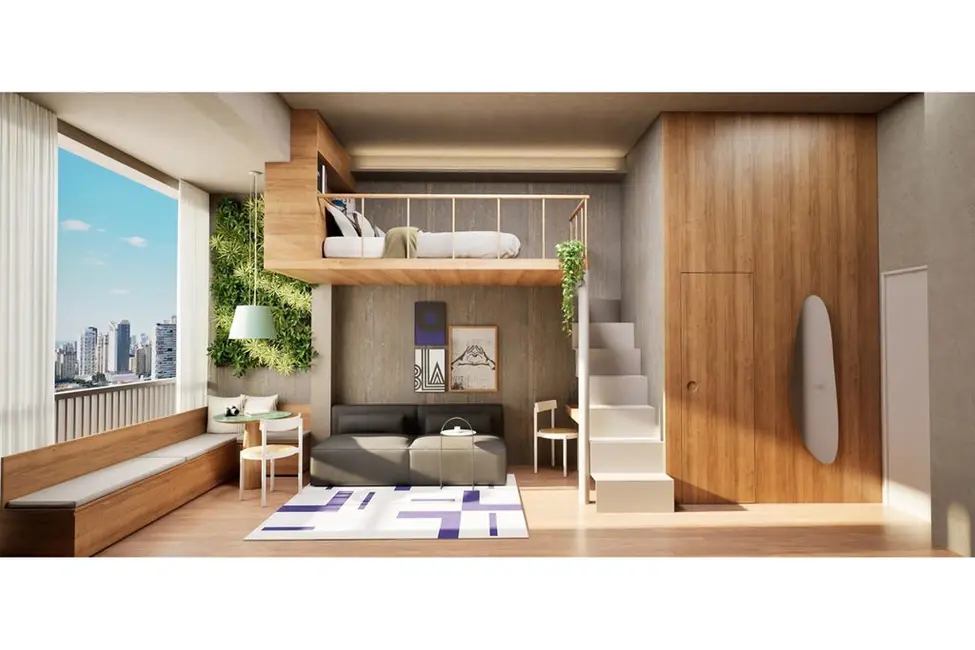 Foto 1 de Apartamento com 1 quarto à venda, 24m2 em Moema, São Paulo - SP