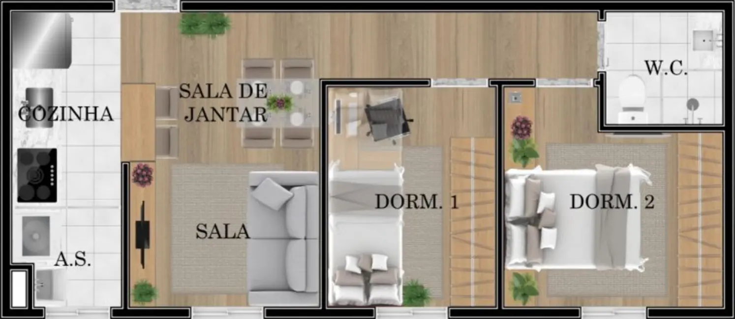 Foto 9 de Apartamento com 2 quartos à venda, 45m2 em Vila Nhocune, São Paulo - SP