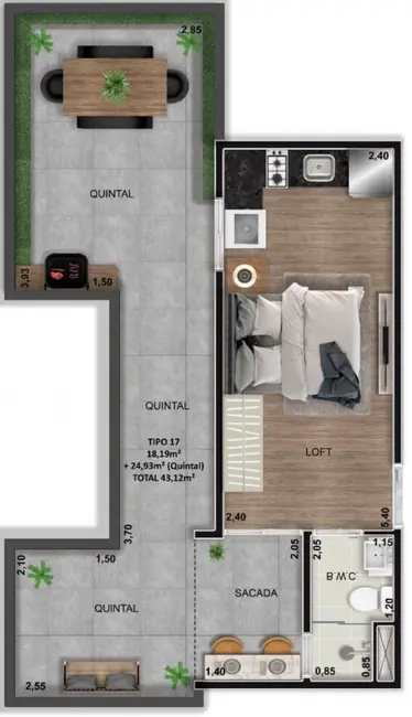 Foto 7 de Apartamento com 1 quarto à venda, 20m2 em Vila Esperança, São Paulo - SP