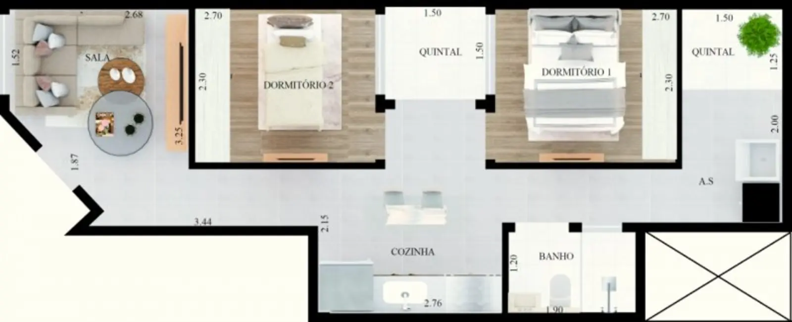 Apartamento com 2 quartos à venda, 40m2 em Cidade Patriarca, São Paulo - SP - imagem 4 Foto 4 de Apartamento com 2 quartos à venda, 40m2 em Cidade Patriarca, São Paulo - SP