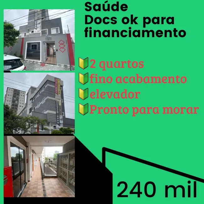 Foto 2 de Apartamento com 2 quartos à venda, 40m2 em Saúde, São Paulo - SP