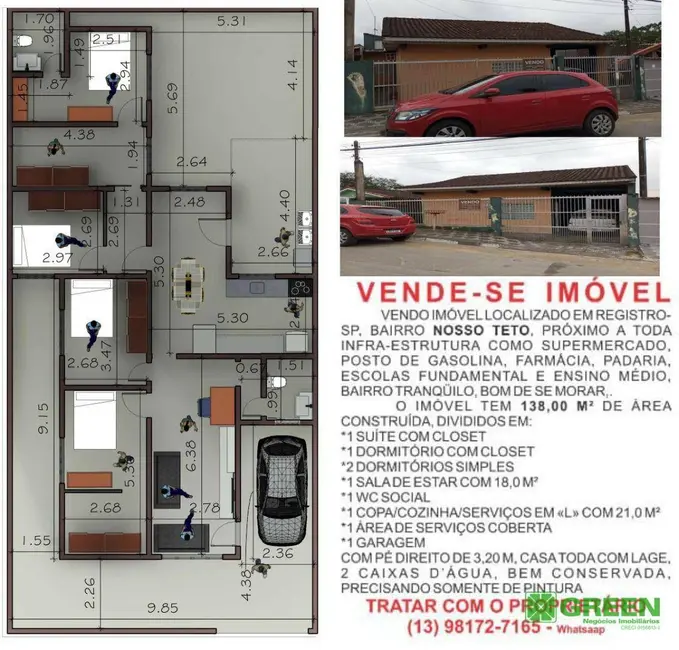 Foto 2 de Casa com 4 quartos à venda, 200m2 em Registro - SP