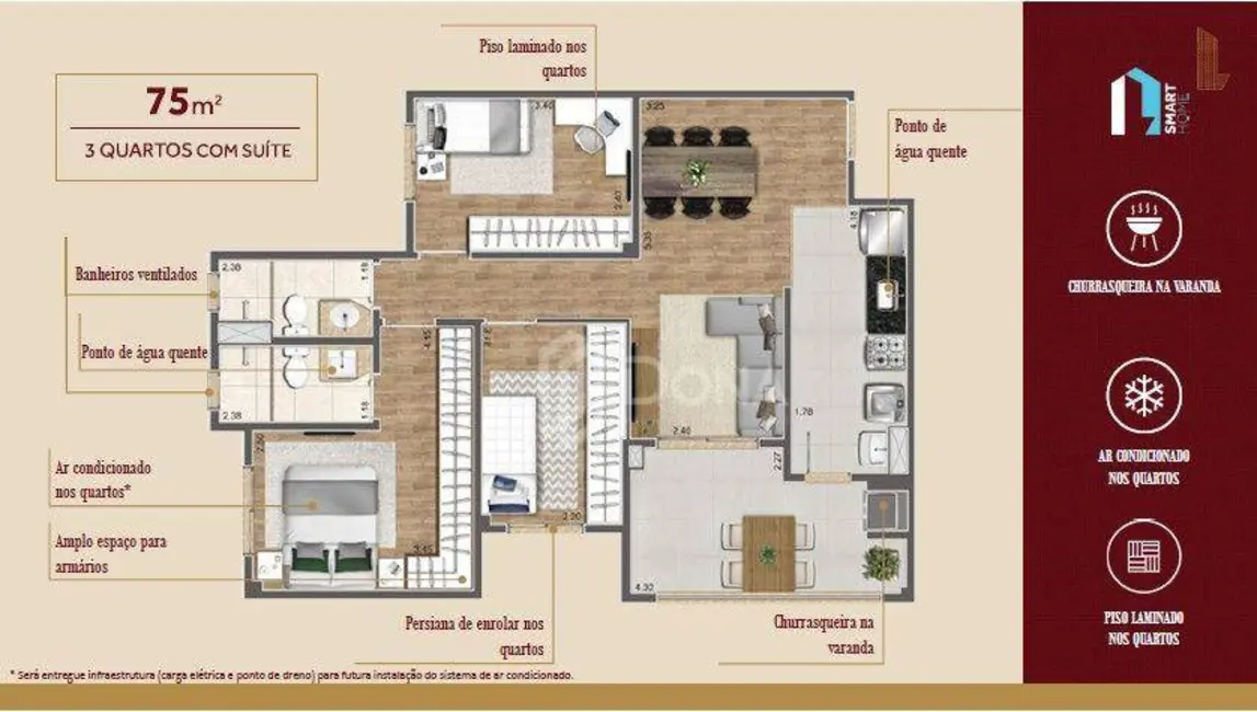 Foto 1 de Apartamento com 3 quartos à venda, 3140m2 em Botafogo, Campinas - SP
