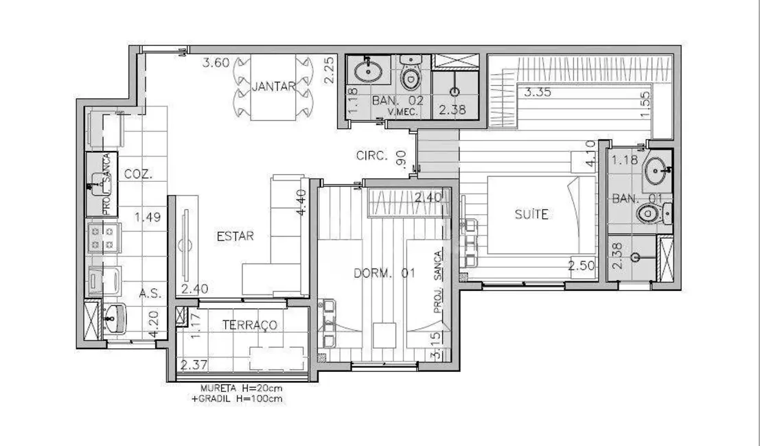 Foto 1 de Apartamento com 2 quartos à venda, 56m2 em Bonfim, Campinas - SP