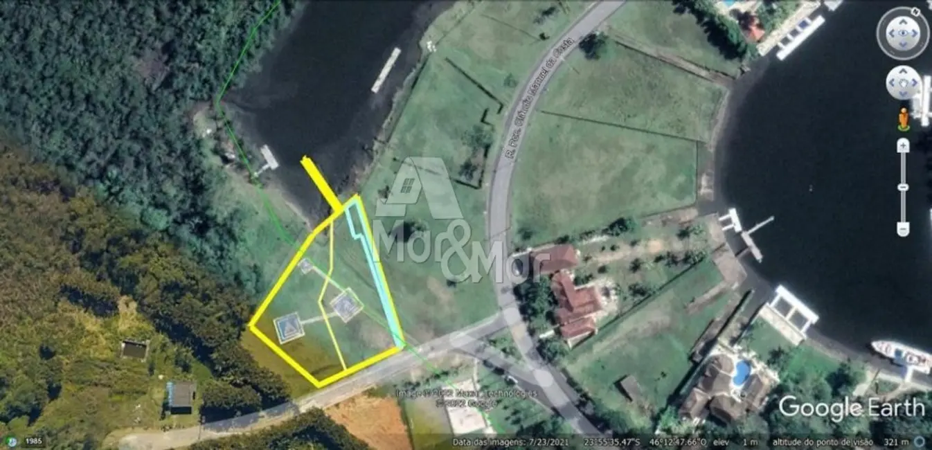 Foto 2 de Terreno / Lote à venda, 1215m2 em Balneario Praia do Perequê, Guaruja - SP