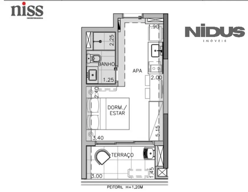 Foto 2 de Apartamento com 1 quarto à venda, 26m2 em Perdizes, São Paulo - SP