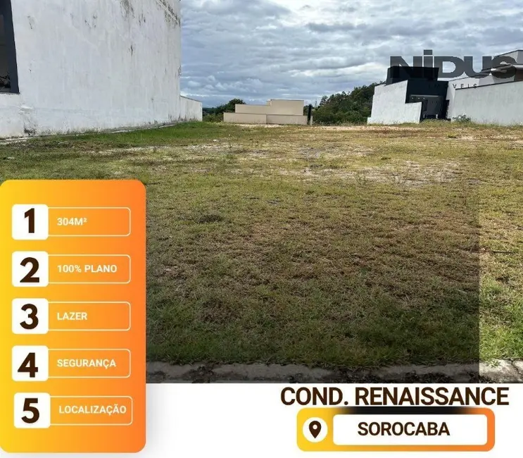 Foto 3 de Terreno / Lote à venda, 305m2 em Sorocaba - SP