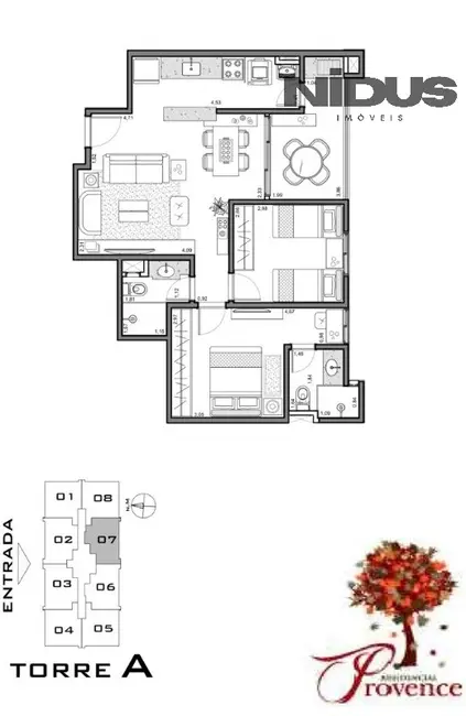 Foto 2 de Apartamento com 2 quartos à venda, 63m2 em Itapeva, Votorantim - SP