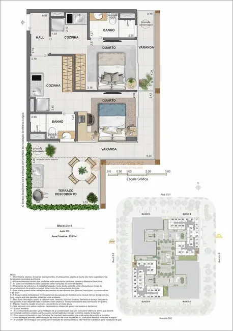 Foto 2 de Apartamento com 2 quartos à venda, 60m2 em Rio De Janeiro - RJ