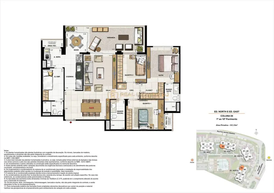 Foto 5 de Apartamento com 3 quartos à venda, 121m2 em Barra da Tijuca, Rio De Janeiro - RJ